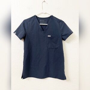 Figs Navy Catarina One-Pocket Scrub Top - XXS